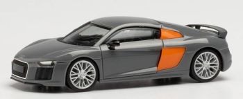 HER028516-002 - AUDI R8 V10 Plus grijs en oranje