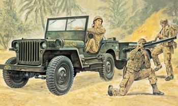 ITA0314 - JEEP Willys om in elkaar te zetten en te schilderen