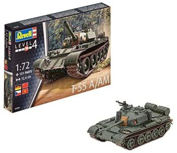 REV03304 - T-55 A/AM tank om te monteren en te schilderen
