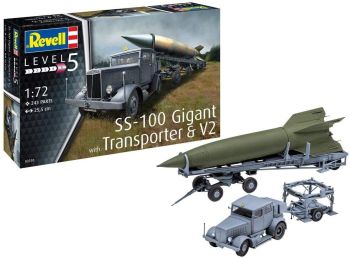 REV03310 - SS-100 GIGANT + Transporter + V2-voertuig om te monteren en te schilderen