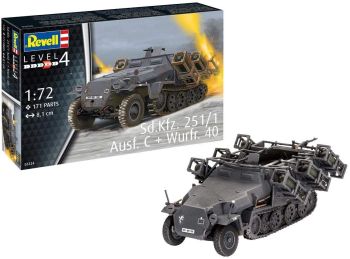 REV03324 - SD.KFZ-voertuig. 251/1 AUSF. C+WURFR. 4 om in elkaar te zetten en te schilderen