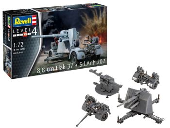 REV03325 - 8;8 cm Flak 37 + Sd.Anh.202 om te monteren en te schilderen