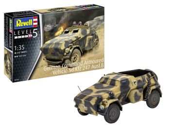 REV03335 - Duits pantservoertuig Sd.Kfz.247 Ausf.B in elkaar te zetten en te schilderen