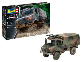 REV03337 - UNIMOG 2T milgl te monteren en te schilderen