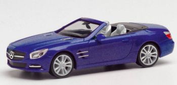 HER034838-002 - MERCEDES SL Cabrio blauw metallic