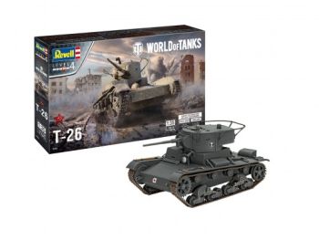 REV03505 - Tank T-26 WORLD OF TANKS om te monteren en te schilderen