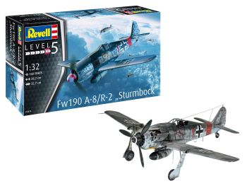 REV03874 - Vliegtuig Fw190 A-8 Sturmbock om te monteren en te schilderen