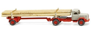 WIK039011 - MAGIRUS 4x2 met houtaanhanger
