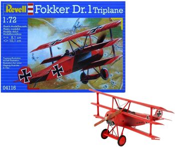 REV04116 - Vliegtuig Fokker Dr. 1 driedekker om in elkaar te zetten en te schilderen