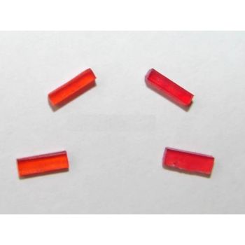 ART04303 - 2 paar rode en oranje lampjes 6x2mm