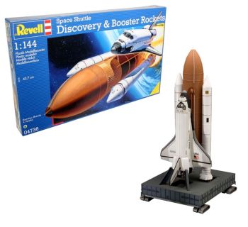 REV04736 - Space Shuttle Discovery-raket + Booster-raketten om in elkaar te zetten en te schilderen