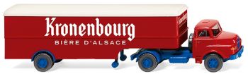 WIK051322 - SAVIEM 4x2 met oplegger KRONENBOURG