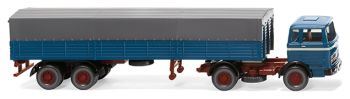 WIK051405 - MERCEDES 4x2 met 2 assige aanhanger