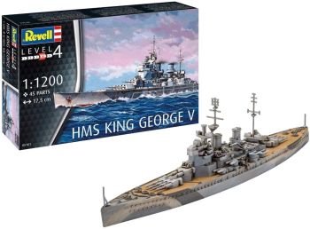 REV05161 - Hms King George V boot om in elkaar te zetten en te schilderen