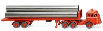WIK055404 - HENSCHEL 6x4 met 2 Assen dieplader