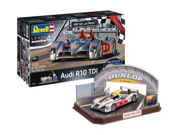 REV05682 - Audi R10 TDI LeMans-geschenkdoos + 3D-puzzel om in elkaar te zetten en te schilderen