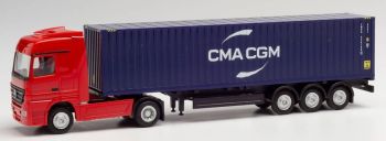 HER066808 - MERCEDES Actros 4x2 met containerdrager en CMA/CGM container