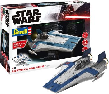 REV06773 - Bouw en speel Resistance A-wing Fighter; STAR WARS Blue