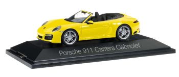 HER071024 - PORSCHE 911 Carrera cabrio geel