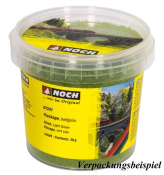 NOC07241 - Pot lichtgroen flocking 30g