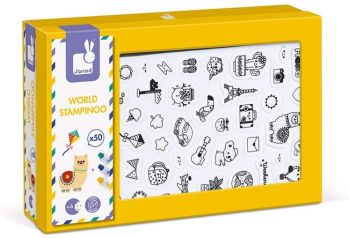JAN07800 - Doos met 50 zegels – Wereld Stampinoo