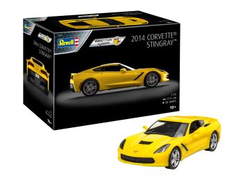 REV07825 - Easy-Click Corvette Stingray 2014 geel te bouwen