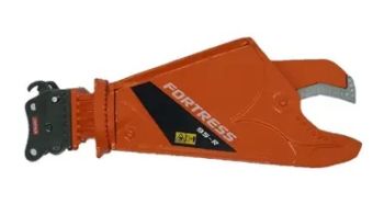 GF109-1O - FORTRESS 95-R schrootschaar met OilQuick Orange hefinrichting voor graafmachines van 80-120 ton