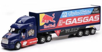 NEW11053 - PETERBILT 6x4 met aanhangwagen 3 assen GASGAS Redbull