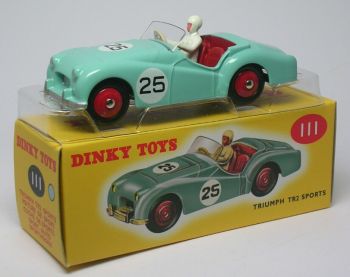DIN111BLEU - TRIUMPH TR2 Sports #25 turkoois – ATLAS-editie