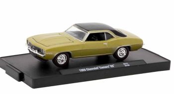M2M-11228-111-B - CHEVROLET Camaro RS 1969 Bruin in blisterverpakking