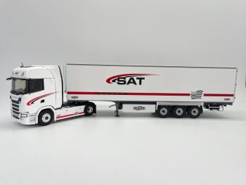ELI117081 - SCANIA R450 4x2 met 3 As aanhanger koelwagen - Transport SAT
