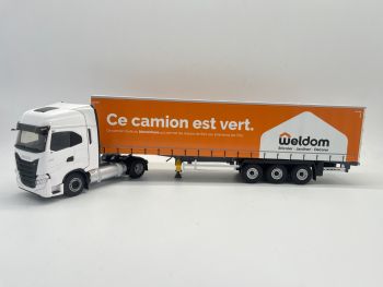 ELI118067 - IVECO S-Way NP 4x2 2021 met dekzeil aanhanger 3 Assen - Transport WELDOM
