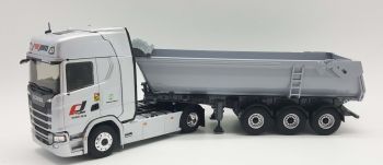 ELI118306 - SCANIA 500S 4x2 met 3-assige Fruehauf kipper - Transports PREJAM