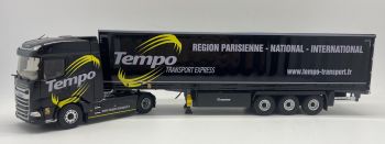 ELI118373 - DAF XG 4x2 met tautliner aanhangwagen 3 Assen - Transport TEMPO