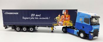 ELI118492 - RENAULT T High 4x2 2023 met COMBRONDE 3-assige schuifzeilen aanhangwagen - COMBRONDE Group