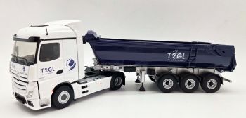ELI118566 - MERCEDES-BENZ Actros 5 4x2 met 3-assige T2GL bouwkipper