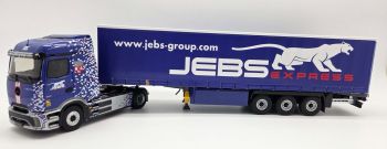 ELI118634 - MERCEDES-BENZ E-Actros 600 4x2 met Tautliner trailer JEBS EXPRESS