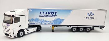 ELI118659 - MERCEDES-BENZ Actros 4x2 met CLIVOT Transports 60 jaar oude koelwagen Aanhangwagen