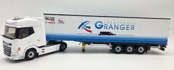 ELI118664 - DAF XG 4x2 met 3-assige gesloten aanhanger GRANGER Transport