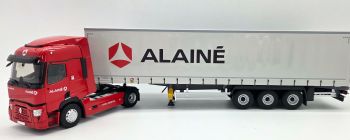 ELI118674 - RENAULT T480 4x2 met 3-assige schuifzeiltrailer - ALAINE Transport