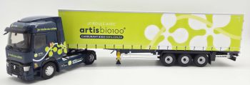 ELI118846 - RENAULT T 480 2021 4x2 met 3-assige schuifzeiltrailer, ARTIS BIO 100