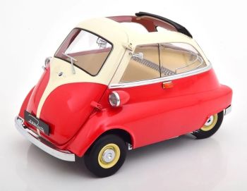 KKS120043 - BMW 250 Isetta uit 1959, rood en wit.