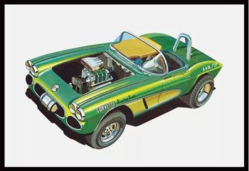 AMT1318/12 - CHEVROLET Corvette 1962 om te assembleren en te schilderen