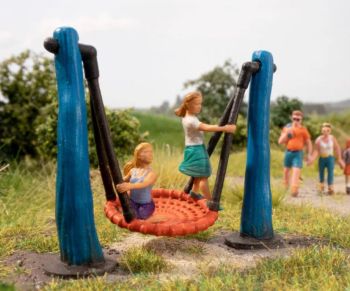 NOC13402 - Vogelnestschommel met microbeweging - 7,6 x 3,6 x 7,5 cm