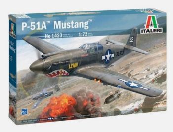 ITA1423 - MUSTANG P-51A Militair vliegtuig om te monteren en te beschilderen
