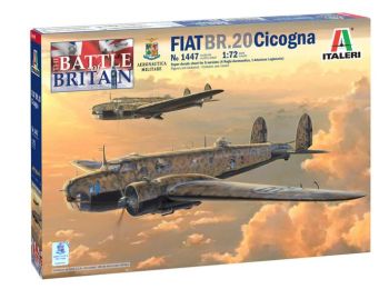 ITA1447 - FIAT BR.20 Cicogne bommenwerper om te assembleren en te schilderen