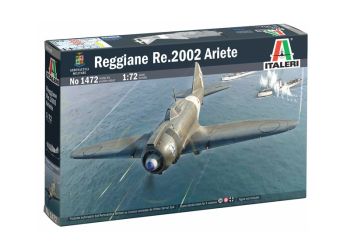 ITA1472 - Jachtvliegtuig REGGIANE Re.2002 Ariete om te assembleren en te schilderen