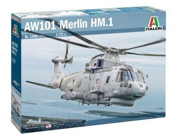 ITA1486 - AGUSTA W101 Merlin HM.1 militaire helikopter om te assembleren en te schilderen
