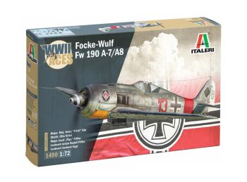 ITA1490 - FOCKE-WULF FW-190 A-8/F militair vliegtuig om te assembleren en te schilderen