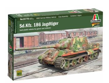 ITA15770 - JAGDTIGER Sd.Kfz 186 tank om te assembleren en te schilderen